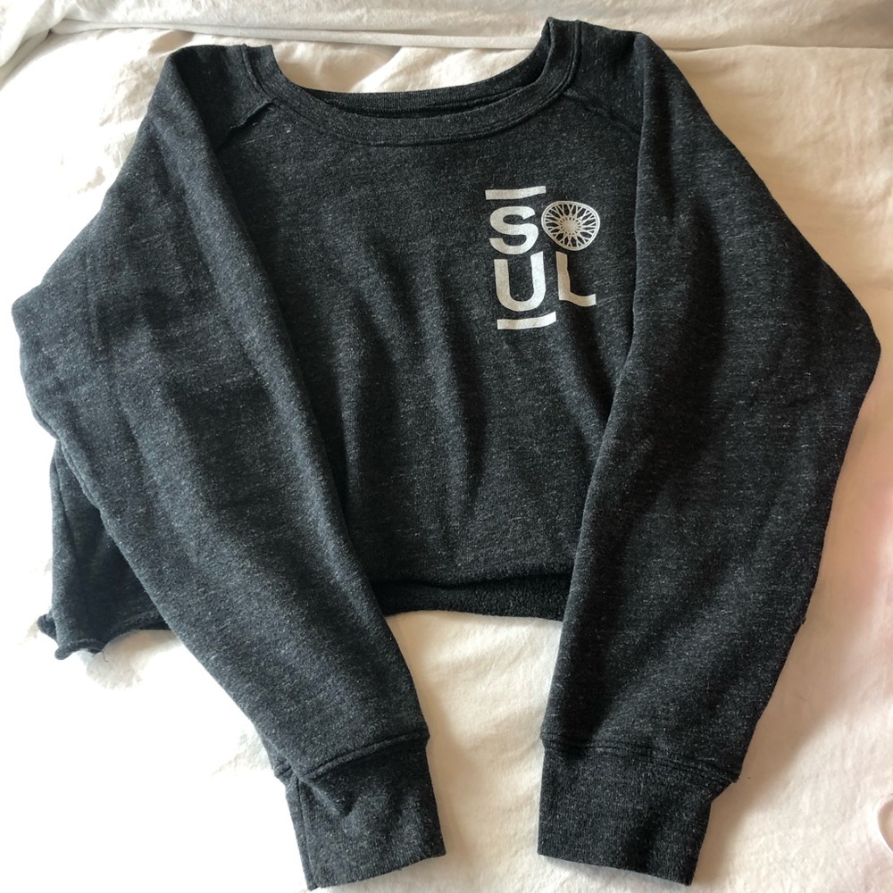 Soul Cycle crop sweatshirt